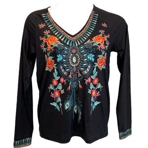 Floral Long sleeves shirt made with love. New with tags. Size Small